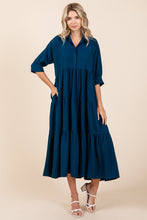 Load image into Gallery viewer, Mittoshop Solid Color Airflow Maxi Dress in Teal
