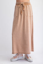 Load image into Gallery viewer, Easel Terry Knit Maxi Skirt in Camel
