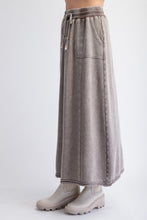 Load image into Gallery viewer, Easel Terry Knit Maxi Skirt in Mocha ON ORDER
