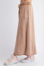 Load image into Gallery viewer, Easel Terry Knit Maxi Skirt in Camel
