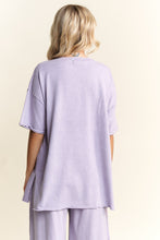 Load image into Gallery viewer, J.Her Big Star Mixed Floral Patch Top in Vintage Lavender
