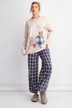 Load image into Gallery viewer, Easel OVERSIZED Heart Patched Knit Top in Beige
