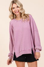 Load image into Gallery viewer, Mittoshop OVERSIZED Waffle Knit Top in Rose
