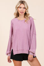 Load image into Gallery viewer, Mittoshop OVERSIZED Waffle Knit Top in Rose
