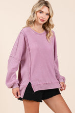 Load image into Gallery viewer, Mittoshop OVERSIZED Waffle Knit Top in Rose
