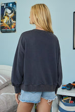 Load image into Gallery viewer, Oddi Acid Washed Sweatshirt with "A" Patch in Washed Navy
