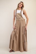 Load image into Gallery viewer, ee:some Solid Color Jumpsuit with Lace Trim Details in Coco
