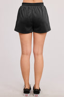 Charlotte Avery Scuba Knit Shorts in Black