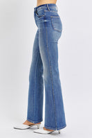 Judy Blue High Waisted Tummy Control Flare Jeans in Dark Blue