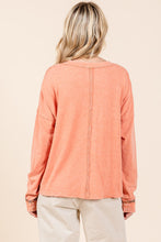 Load image into Gallery viewer, Mittoshop Star Patched Long Sleeve Top in Coral Cream
