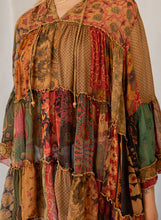 Load image into Gallery viewer, Young Threads Chic Overdyed Jhabla Top in Camel
