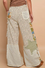 Load image into Gallery viewer, POL Relaxed Fit Twill Patchwork Pants in Almond/Yellow Multi
