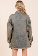 Mittoshop OVERSIZED Denim Jacket in Mud Denim