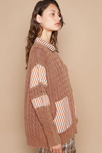 Load image into Gallery viewer, POL Ribbed Knit Pullover Sweater in Rustic Brown
