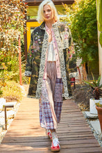 Load image into Gallery viewer, POL OVERSIZED Camo Print Jacket with Crochet and Embroidery Details in Camo
