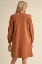 Load image into Gallery viewer, Jodifl Big Flower Patched Dress in Toffee
