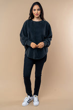 Load image into Gallery viewer, White Birch Solid Color Pearl Studded Top in Black
