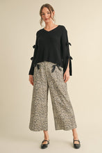Load image into Gallery viewer, Jodifl Leopard Print Cropped Pants with Bow Details in Animal
