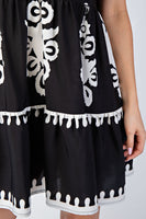 GiGio Bold Print Mini Dress in Black