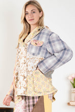 Load image into Gallery viewer, BlueVelvet Mixed Print Patchwork Jacket in Multi Combo
