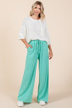 Load image into Gallery viewer, Mittoshop French Terry Mineral Washed Pants in Seafoam
