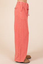 Load image into Gallery viewer, Mittoshop French Terry Mineral Washed Pants in Fusion Coral
