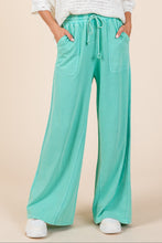 Load image into Gallery viewer, Mittoshop French Terry Mineral Washed Pants in Seafoam
