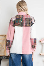 Load image into Gallery viewer, BlueVelvet Corduroy and Mixed Print Jacket in Baby Pink Multi
