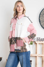 Load image into Gallery viewer, BlueVelvet Corduroy and Mixed Print Jacket in Baby Pink Multi
