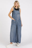 Mittoshop Chambray Tencel Jumpsuit in Indigo