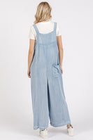 Mittoshop Chambray Tencel Jumpsuit in Light Denim