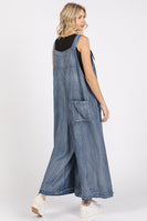 Mittoshop Chambray Tencel Jumpsuit in Indigo