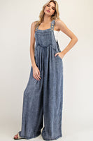 ee:some Lightweight Mineral Washed Jumpsuit in Denim