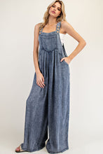 Load image into Gallery viewer, ee:some Lightweight Mineral Washed Jumpsuit in Denim
