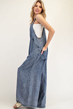 Load image into Gallery viewer, ee:some Lightweight Mineral Washed Jumpsuit in Denim
