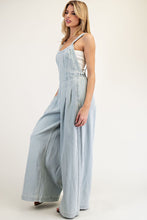 Load image into Gallery viewer, ee:some Mineral Washed Scoop Neck Jumpsuit in Denim
