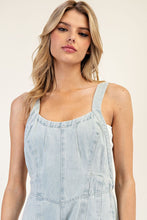 Load image into Gallery viewer, ee:some Mineral Washed Scoop Neck Jumpsuit in Denim
