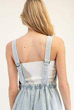 Load image into Gallery viewer, ee:some Mineral Washed Scoop Neck Jumpsuit in Denim
