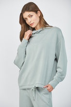 Load image into Gallery viewer, FATE Solid Color Scuba Sweatshirt in Muted Blue
