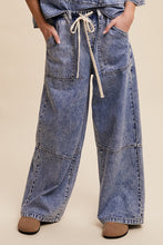 Load image into Gallery viewer, Listicle Wide Leg Denim Pants in Blue Denim ON ORDER
