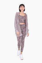 Load image into Gallery viewer, Mono B OVERSIZED Mineral Washed Waffle Knit Hooded Jacket in Deep Taupe
