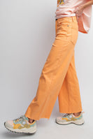 Easel Lightweight Twill Pants in Tangerine
