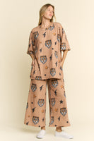 Jade by Jane Tiger Print Set in Mocha