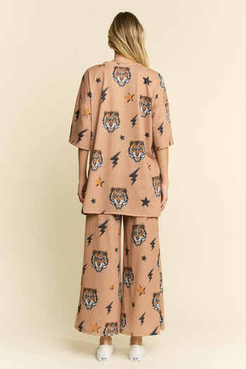 Jade by Jane Tiger Print Set in Mocha