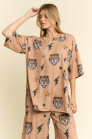 Jade by Jane Tiger Print Set in Mocha