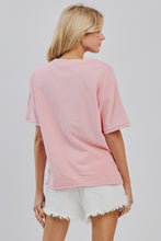 Load image into Gallery viewer, Oddi Cherry Motif Patched Top in Pink
