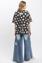 Load image into Gallery viewer, BlueVelvet Multi Size Star Patched Top in Black
