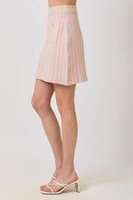 Load image into Gallery viewer, Mystree Striped Sweater Skirt in Lavender (SKIRT ONLY)
