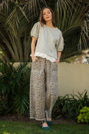 Jodifl Leopard Print Twill Pants in Animal