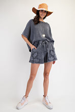 Load image into Gallery viewer, Easel OVERSIZED Thermal Knit top in Ash
